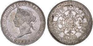1 Dollar Hong Kong Silver Edward VII (1841-1910)