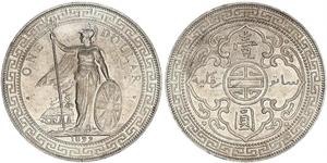 1 Dollar Hong Kong / British Empire (1497 - 1949) Silver 