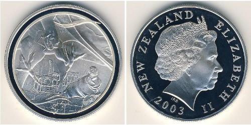 1 Dollar New Zealand Silver 