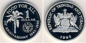 1 Dollar Trinidad and Tobago Silver 