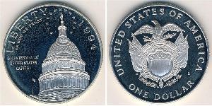 1 Dollar USA (1776 - ) Silver 