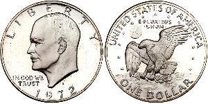 1 Dollar USA (1776 - ) Silver Dwight David Eisenhower (1890-1969)