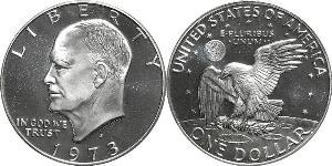 1 Dollar USA (1776 - ) Silver Dwight David Eisenhower (1890-1969)