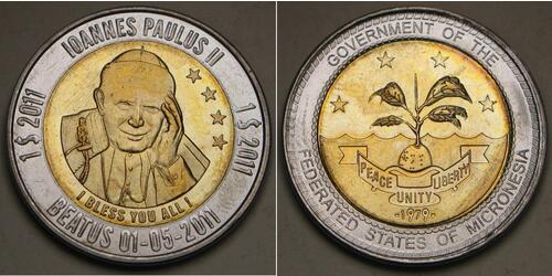 1 Dollar Föderierte Staaten von Mikronesien (1986 - )  