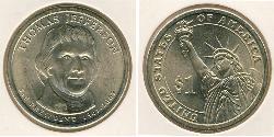 1 Dollar Vereinigten Staaten von Amerika (1776 - )  Thomas Jefferson (1743-1826)