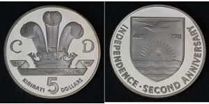 1 Dollar 基里巴斯 (1979 - )  