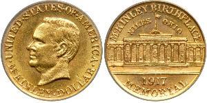1 Dollar 美利堅合眾國 (1776 - ) 金 William McKinley, Jr. (1843 - 1901)