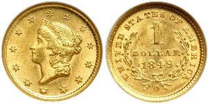 1 Dollar 美利堅合眾國 (1776 - ) 金 
