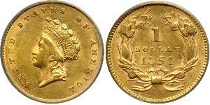 1 Dollar 美利堅合眾國 (1776 - ) 金 