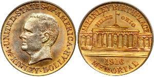 1 Dollar 美利堅合眾國 (1776 - ) 金 William McKinley, Jr. (1843 - 1901)