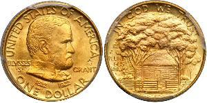 1 Dollar 美利堅合眾國 (1776 - ) 金 Ulysses S. Grant (1822-1885)
