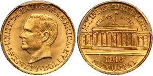 1 Dollar 美利堅合眾國 (1776 - ) 金 William McKinley, Jr. (1843 - 1901)