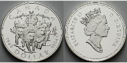 1 Dollar 加拿大 銀 伊丽莎白二世 (1926-2022)