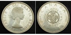 1 Dollar 加拿大 銀 伊丽莎白二世 (1926-2022)