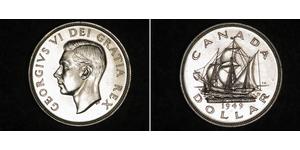 1 Dollar 加拿大 銀 乔治六世 (1895-1952)