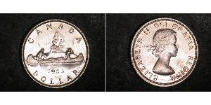 1 Dollar 加拿大 銀 伊丽莎白二世 (1926-2022)