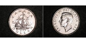 1 Dollar 加拿大 銀 乔治六世 (1895-1952)