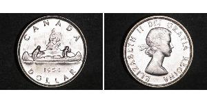 1 Dollar 加拿大 銀 伊丽莎白二世 (1926-2022)