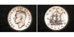 1 Dollar 加拿大 銀 乔治六世 (1895-1952)