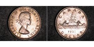 1 Dollar 加拿大 銀 伊丽莎白二世 (1926-2022)