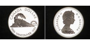 1 Dollar 加拿大 銀 伊丽莎白二世 (1926-2022)