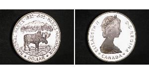 1 Dollar 加拿大 銀 伊丽莎白二世 (1926-2022)
