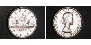1 Dollar 加拿大 銀 伊丽莎白二世 (1926-2022)