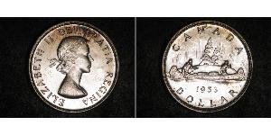1 Dollar 加拿大 銀 伊丽莎白二世 (1926-2022)