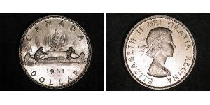 1 Dollar 加拿大 銀 伊丽莎白二世 (1926-2022)