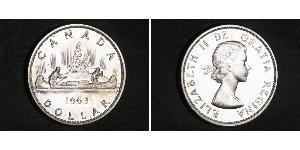 1 Dollar 加拿大 銀 伊丽莎白二世 (1926-2022)
