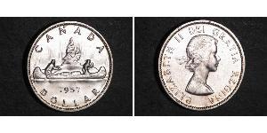 1 Dollar 加拿大 銀 伊丽莎白二世 (1926-2022)