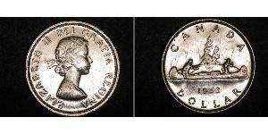 1 Dollar 加拿大 銀 伊丽莎白二世 (1926-2022)