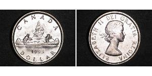 1 Dollar 加拿大 銀 伊丽莎白二世 (1926-2022)