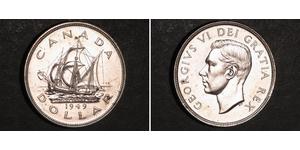 1 Dollar 加拿大 銀 乔治六世 (1895-1952)