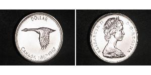 1 Dollar 加拿大 銀 伊丽莎白二世 (1926-2022)