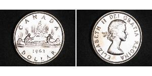 1 Dollar 加拿大 銀 伊丽莎白二世 (1926-2022)