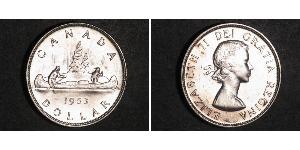 1 Dollar 加拿大 銀 伊丽莎白二世 (1926-2022)