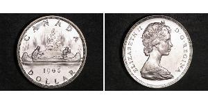 1 Dollar 加拿大 銀 伊丽莎白二世 (1926-2022)