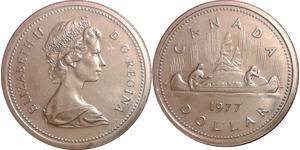 1 Dollar 加拿大 銀 伊丽莎白二世 (1926-2022)