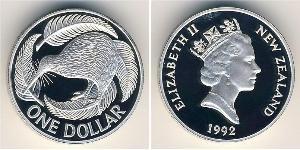 1 Dollar 新西兰 銀 