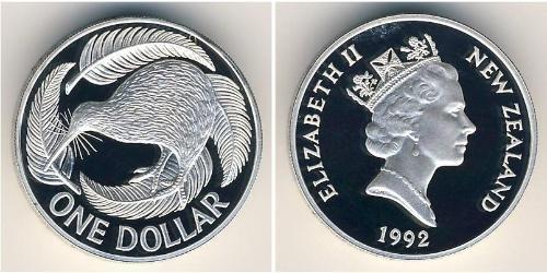 1 Dollar 新西兰 銀 