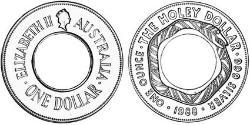 1 Dollar 澳大利亚 銀 伊丽莎白二世 (1926-2022)