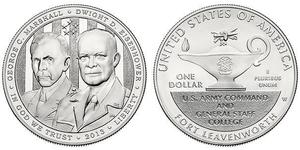 1 Dollar 美利堅合眾國 (1776 - ) 銀 Dwight David Eisenhower (1890-1969)