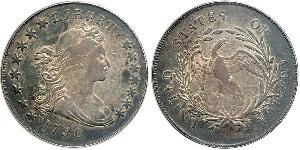 1 Dollar 美利堅合眾國 (1776 - ) 銀/銅 Anne Willing Bingham (1764-1801)