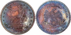 1 Dollar 美利堅合眾國 (1776 - ) 銀/銅 