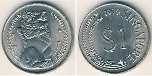 1 Dollar Singapore 銅/镍 