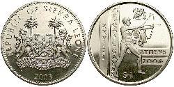 1 Dollar 塞拉利昂 (1961 - ) 镍/銅 