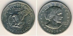 1 Dollar 美利堅合眾國 (1776 - ) 銅/镍 Susan Brownell Anthony (1820-1906)