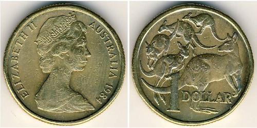 1 Dollaro Australia (1939 - ) Alluminio/Rame/Nichel Elisabetta II (1926-2022)
