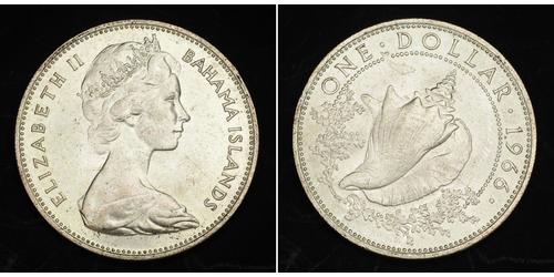 1 Dollaro Bahamas (1973 - ) Argento Elisabetta II (1926-2022)
